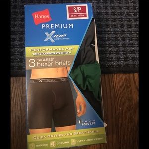 Price Firm! Men’s Hanes Tagless Boxer Briefs Small